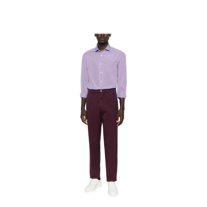 Cotton Trousers - Purple