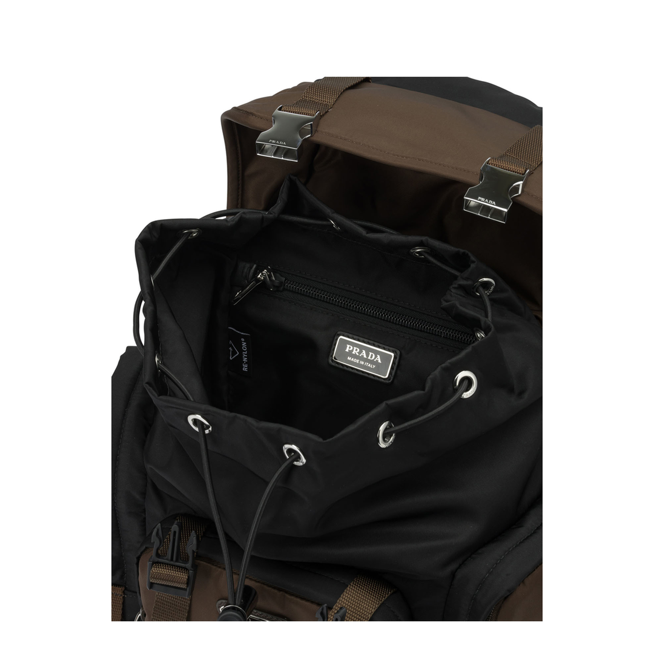 MAYFEYR - Prada - Casual Backpack In Re-Nylon And Leather - 2VZ1212DMGF03MQVDOM