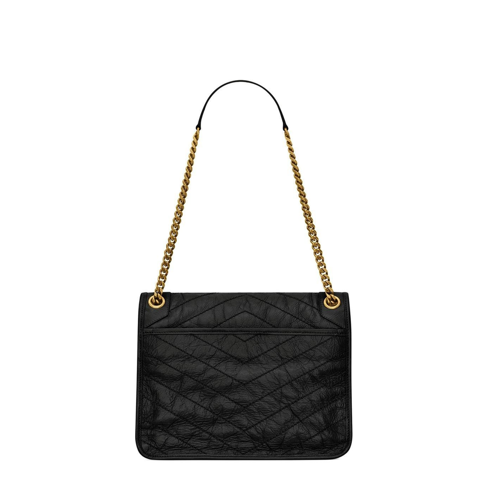 Niki Leather Shoulder Bags - Black