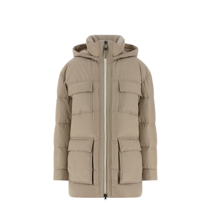 Knitted Neck Down Jacket