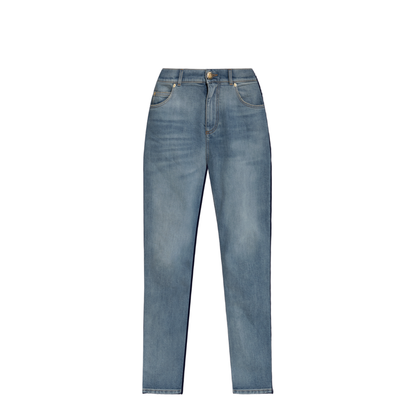 Tapered Leg Jeans Blue