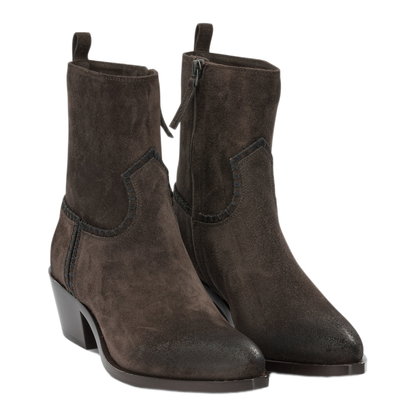 MAYFEYR - Sartore - Velour 45Mm Ankle Boots With Zipper - SR5009VELOURPEPE571