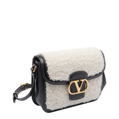 9 To 5 Small Sheraling And Leather Shoulder Bag