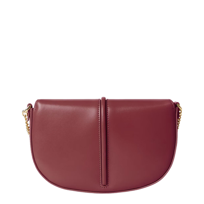 Wallet on Chain Leather Red