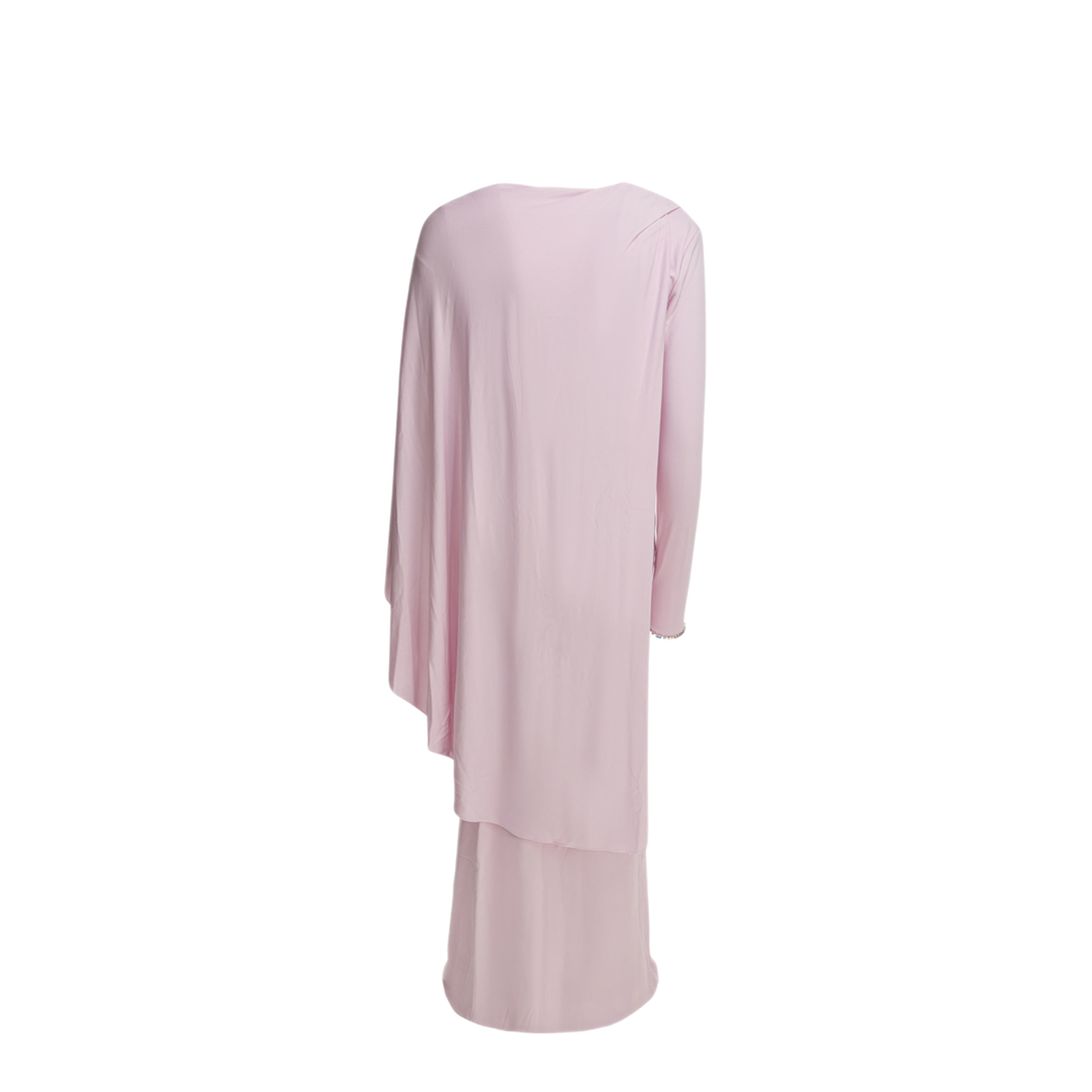 MAYFEYR - Self Portrait - Long Draped Jersey Dress - RS26505XPPINK