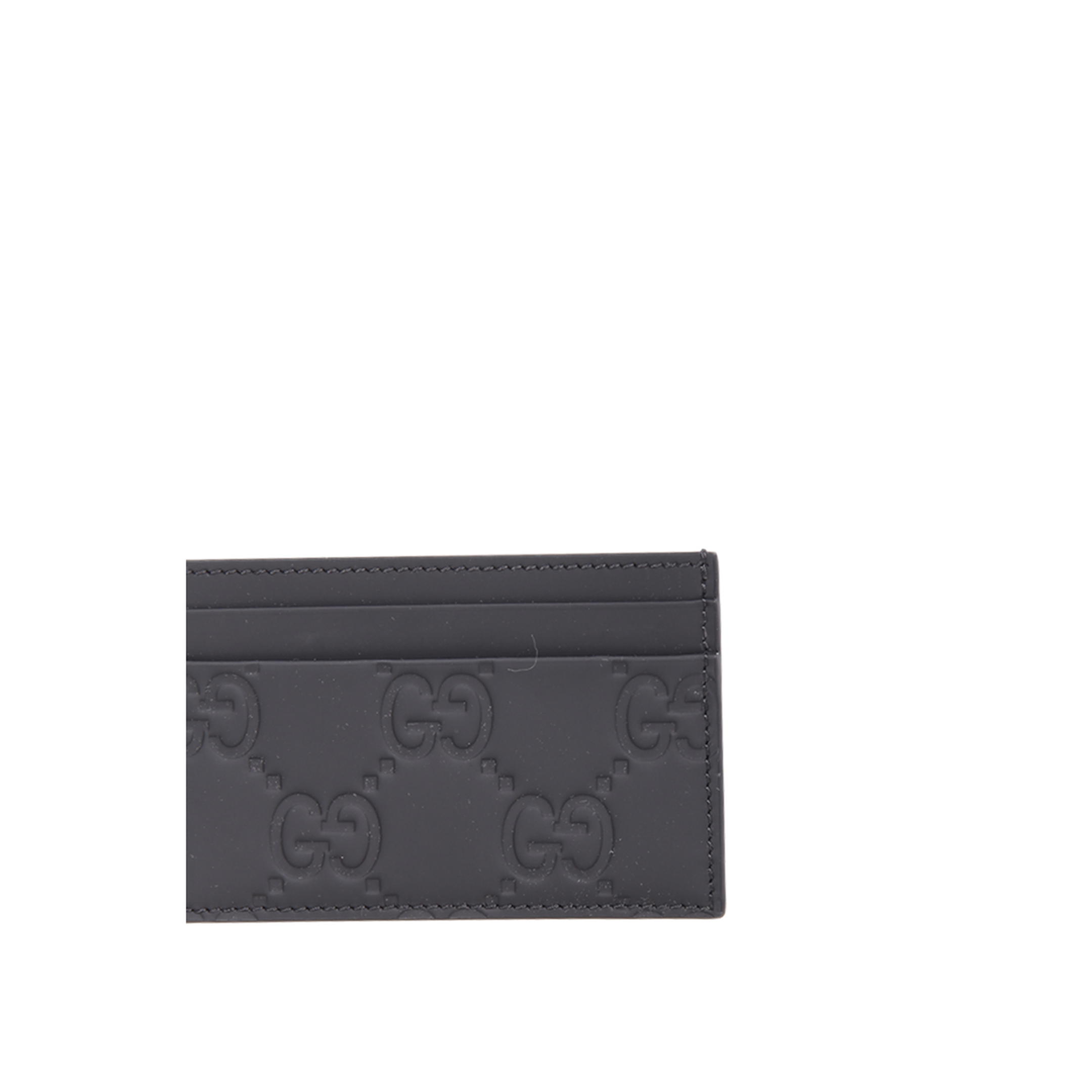 Black leather card holder