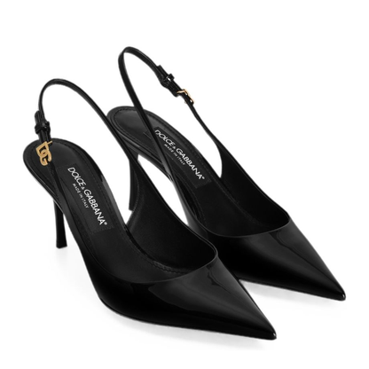 MAYFEYR - Dolce & Gabbana - Black Patent Leather Slingback Pumps - CG1055A147180999
