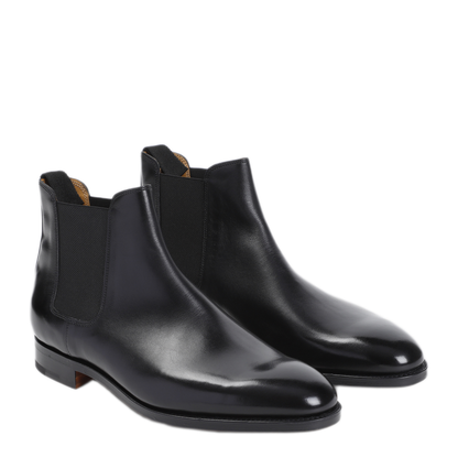 MAYFEYR - John Lobb - Black Calf Leather Lawry Boots - 424041L1R