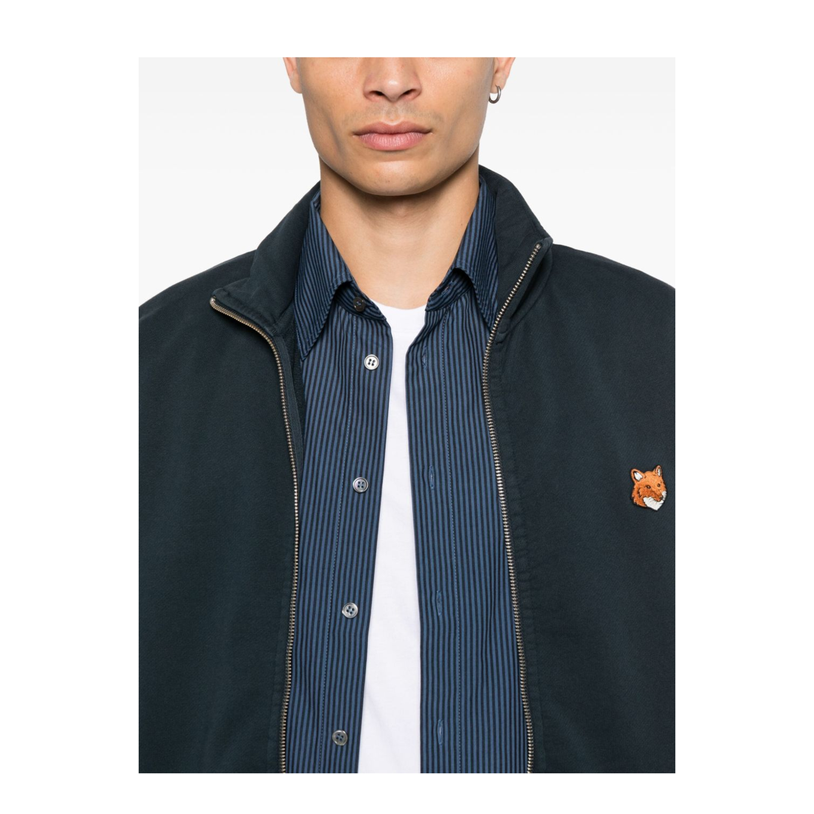 Fox Head Cotton Zipped Sweatshirt