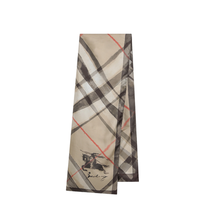 MAYFEYR - Burberry - Large Check Silk Scarf In Sand Color - 8120311158026B9719