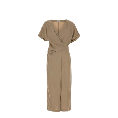 Wrap Dress Beige