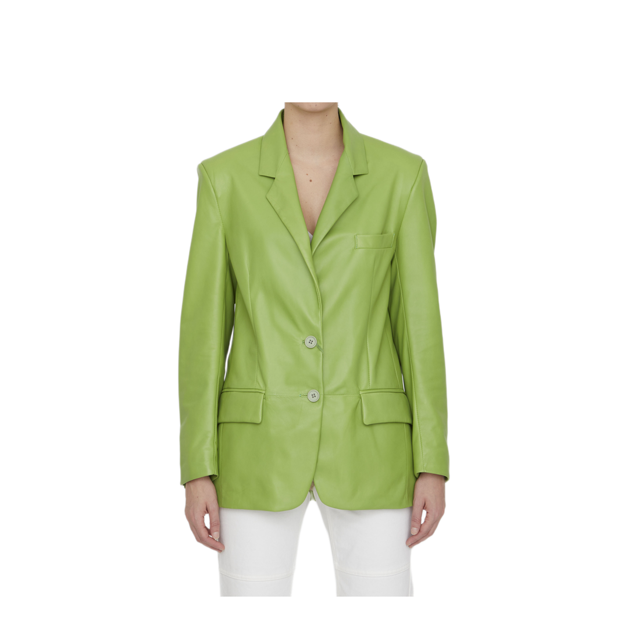 MAYFEYR - Salvatore Santoro - Lime Leather Jacket - S23SANTD-44060DGLOVLIME