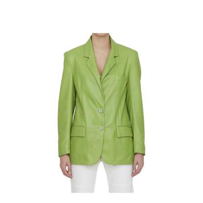 MAYFEYR - Salvatore Santoro - Lime Leather Jacket - S23SANTD-44060DGLOVLIME