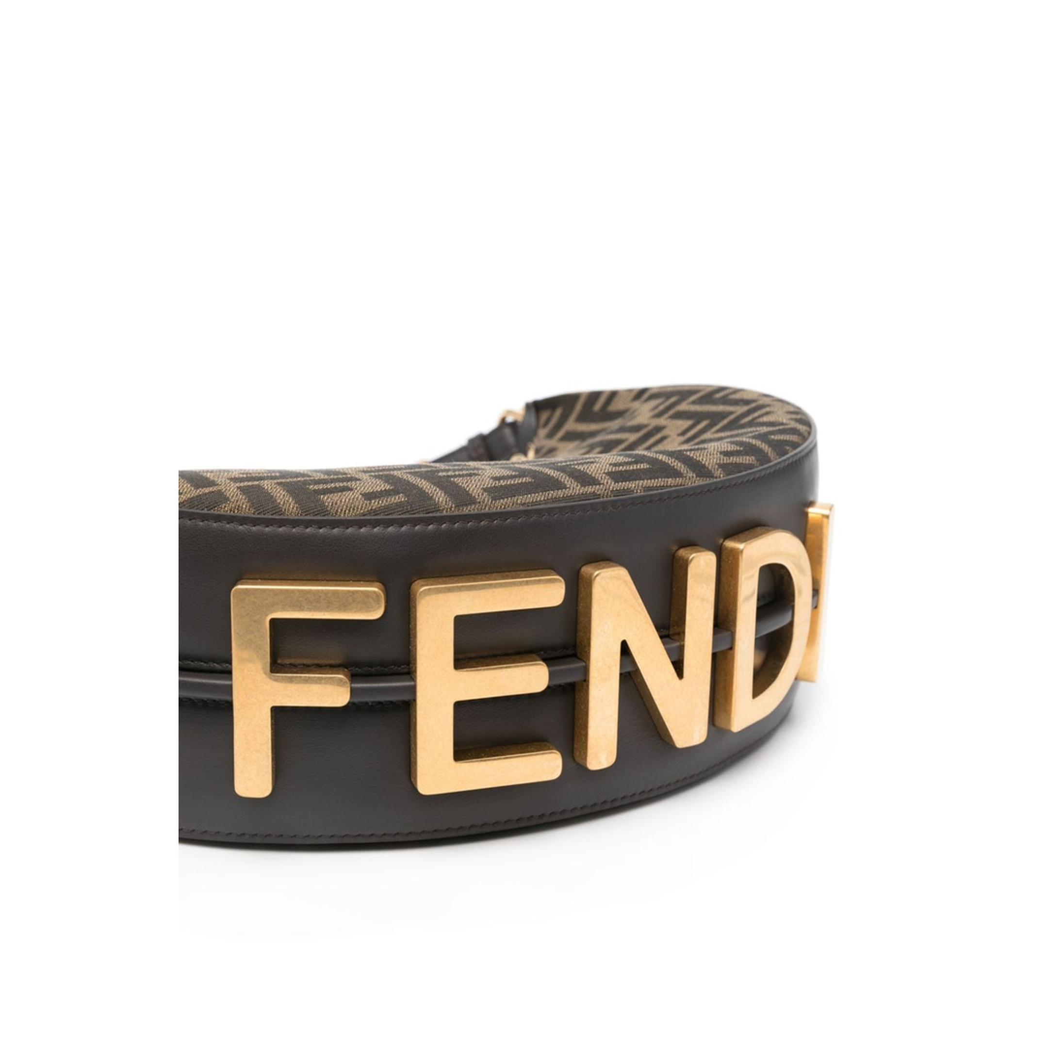 Fendigraphy Leather Shoulder Bags - Brown