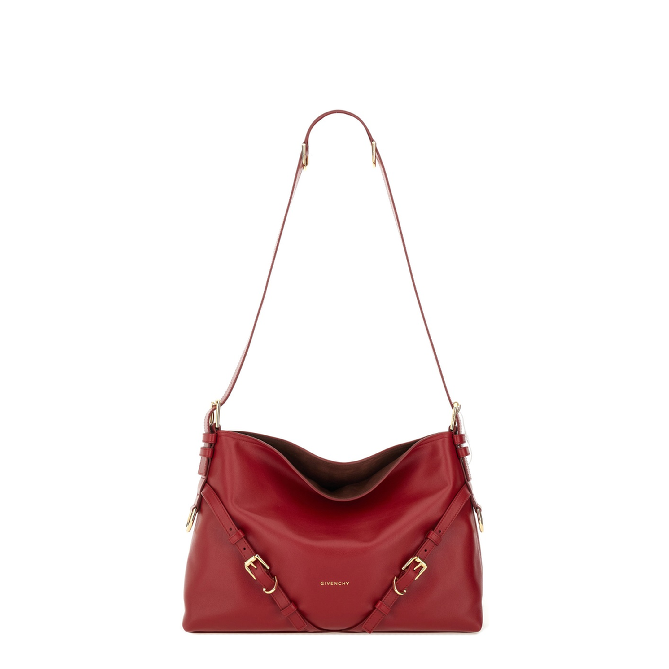 Medium Voyou Bag in Shiny Leather