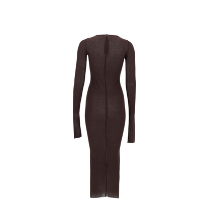 Long-Sleeved Midi Dress