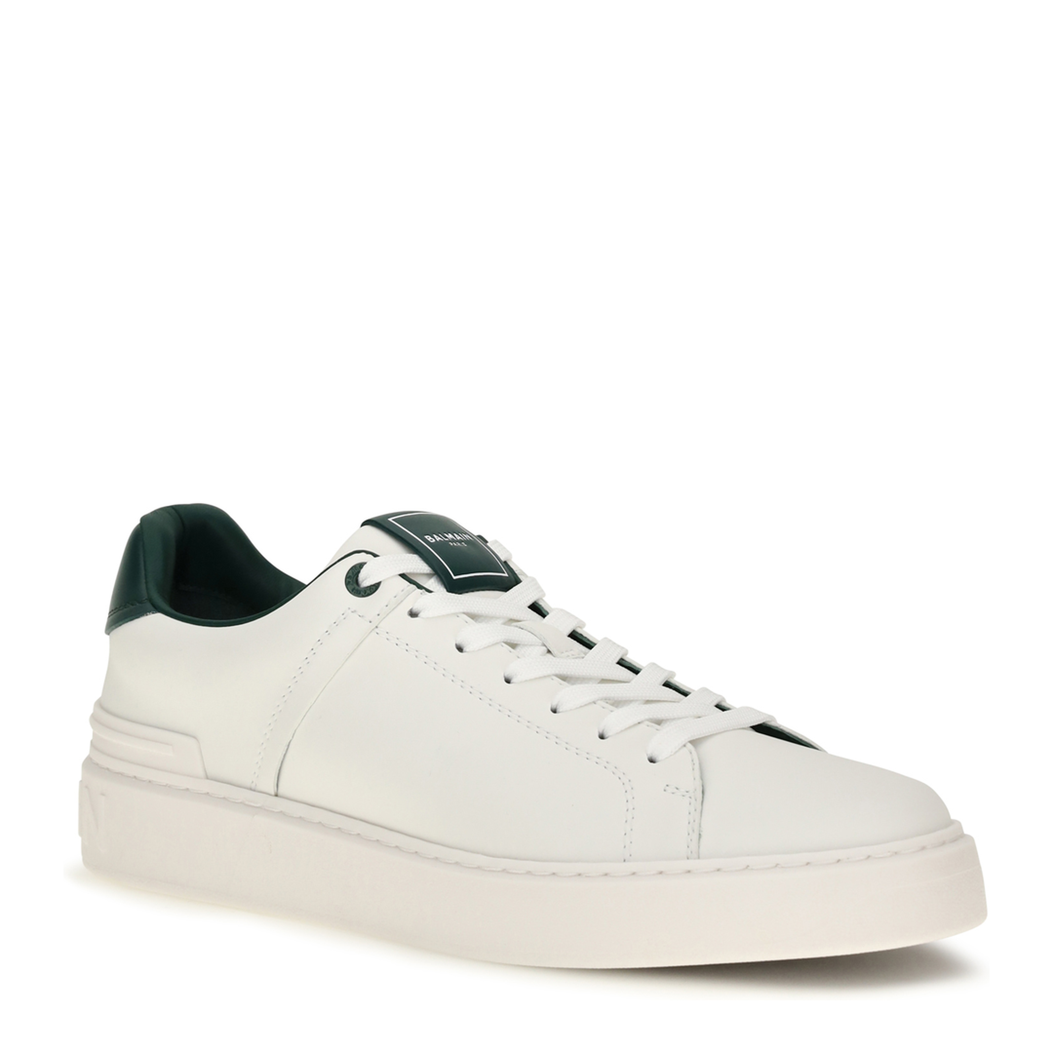 MAYFEYR - Balmain - B-Court Leather Sneakers - HM1VI288LVTR