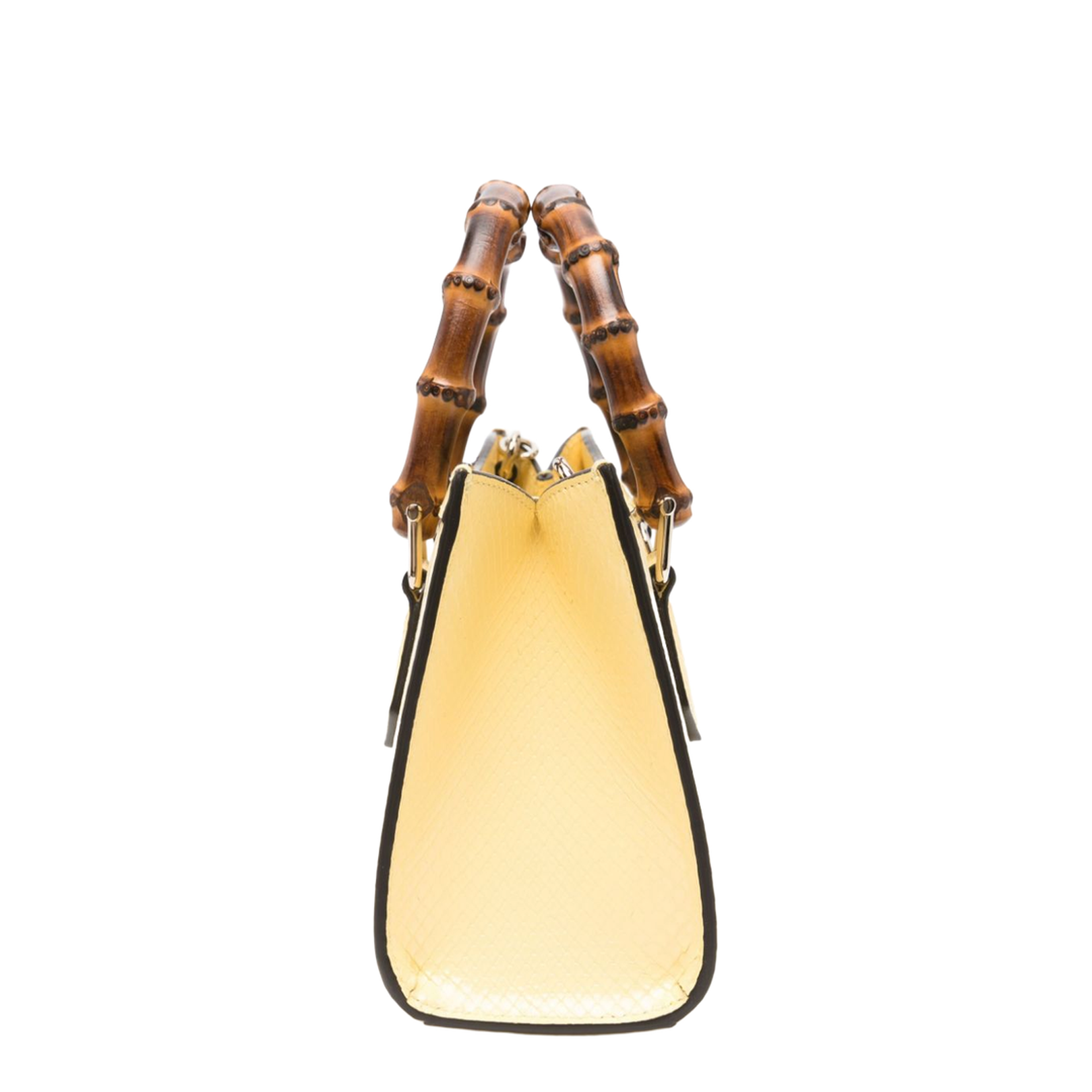 Diana Exotic Leathers Tote Bag - Pastel Yellow