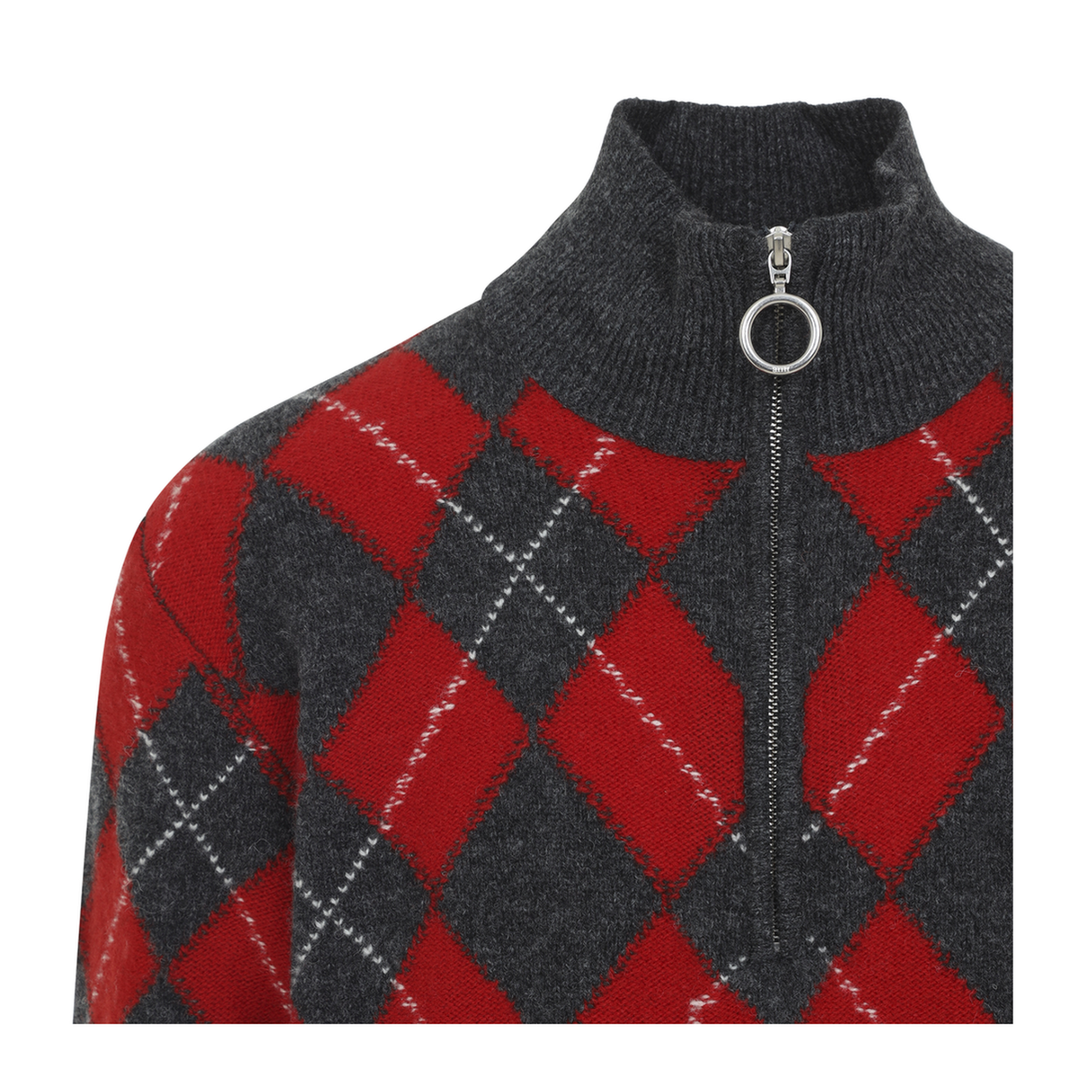 MAYFEYR - Ami Paris - Zipped Collar Sweater - HKS897KN0202A353