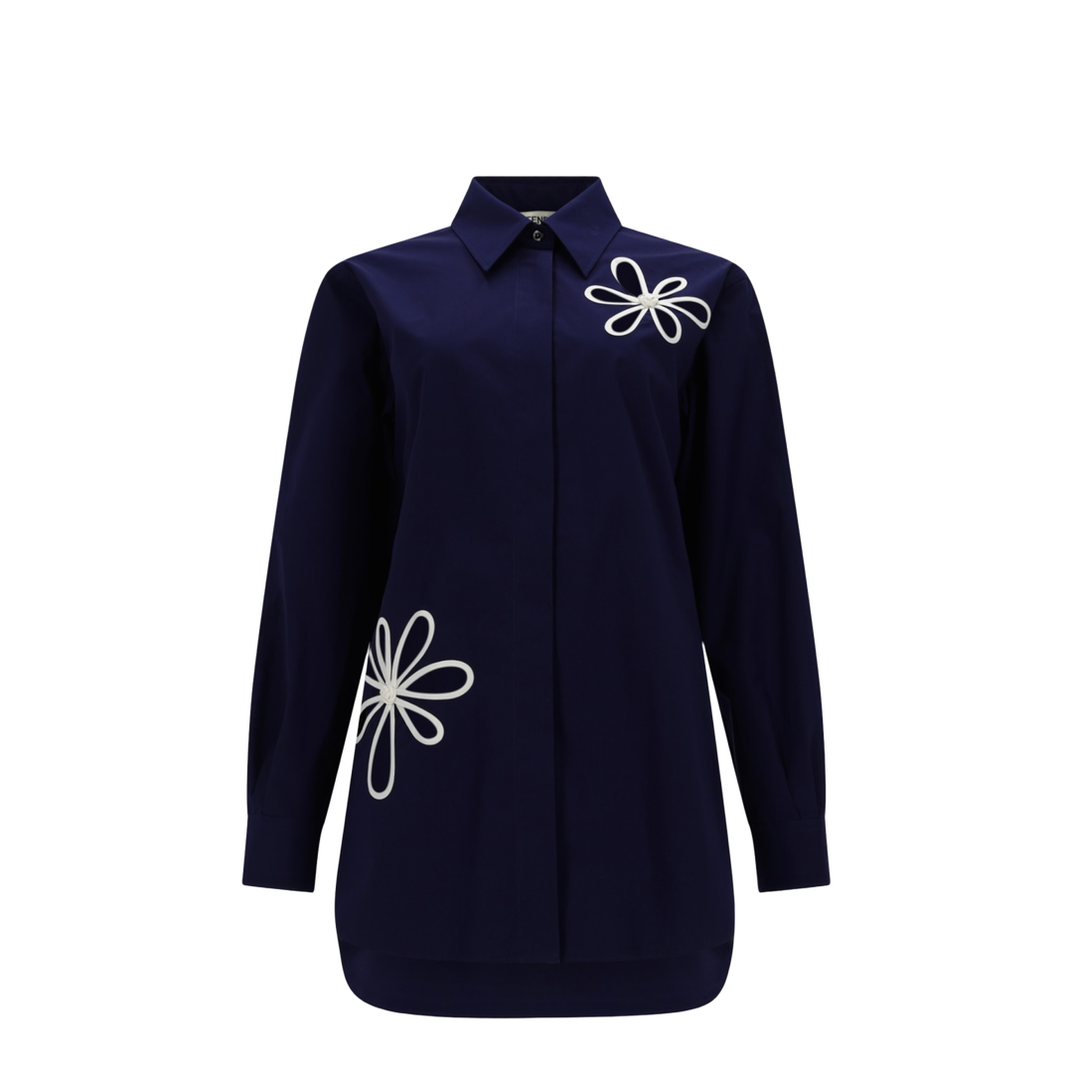 Dark Blue Poplin Shirt