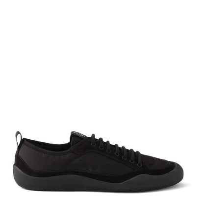 Leather And Fabric Sneakers