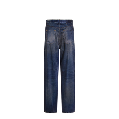 Printed Pants Jeans Effect