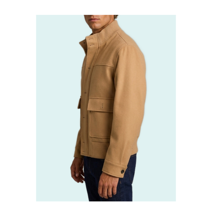 MAYFEYR - Lardini - Camel Sponge Bomber Jacket - ACSPONGEACSP67642300