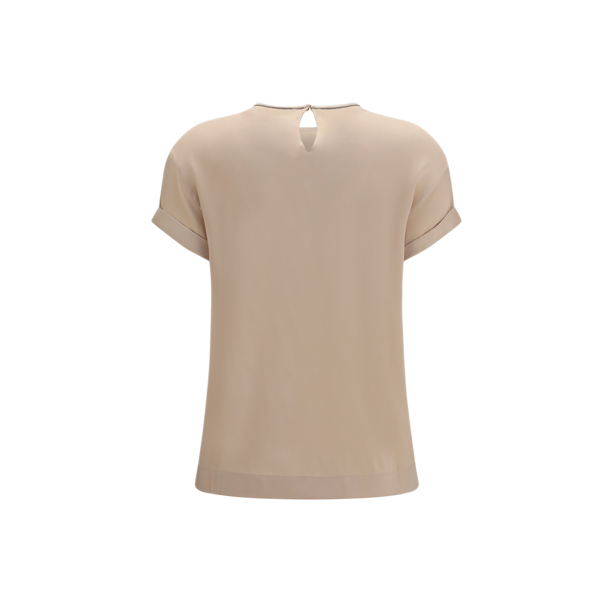 MAYFEYR - Brunello Cucinelli - Silk Blouse With Monili Chain - M0C59DE310C9643