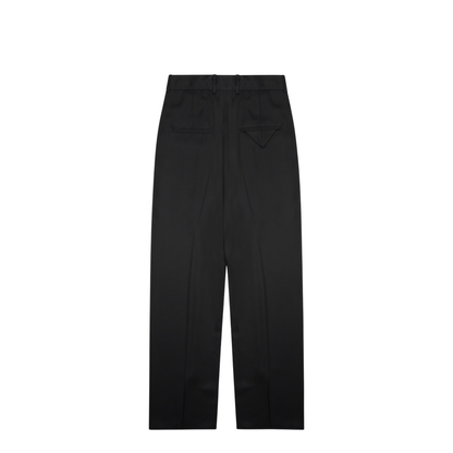 Silk Blend Tailored Pants