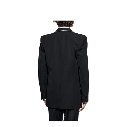 Wool Blazer with Appliqués