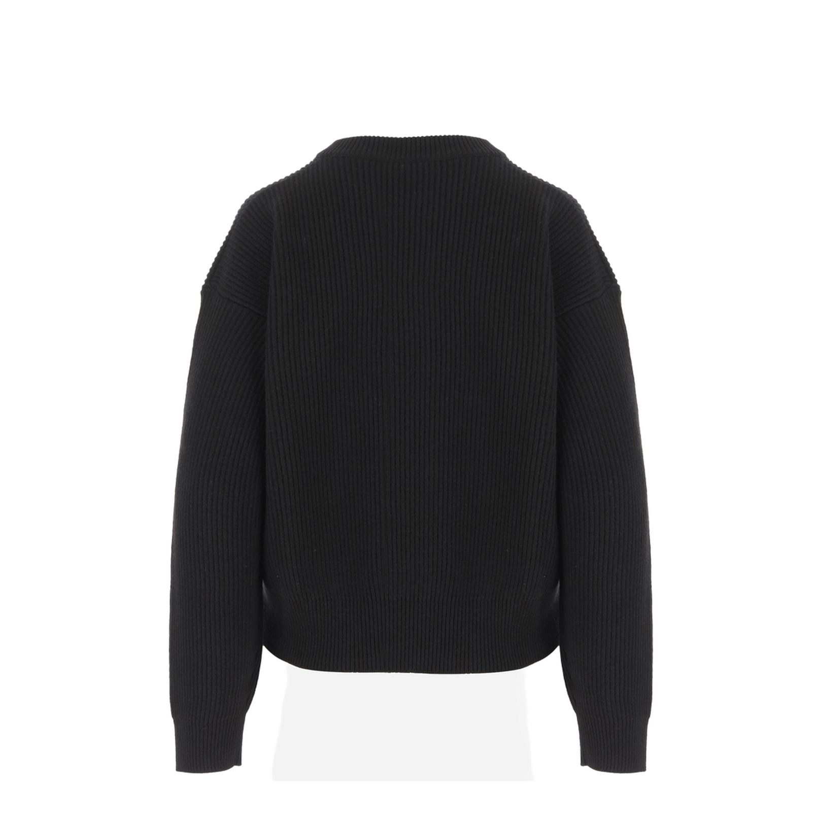 Ribbed Wool Sweater With Studs
