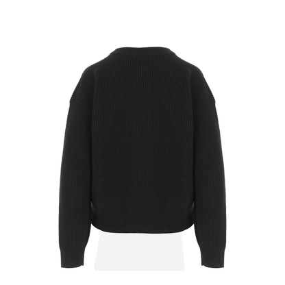 Ribbed Wool Sweater With Studs