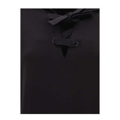 Black Viscose Hoodie