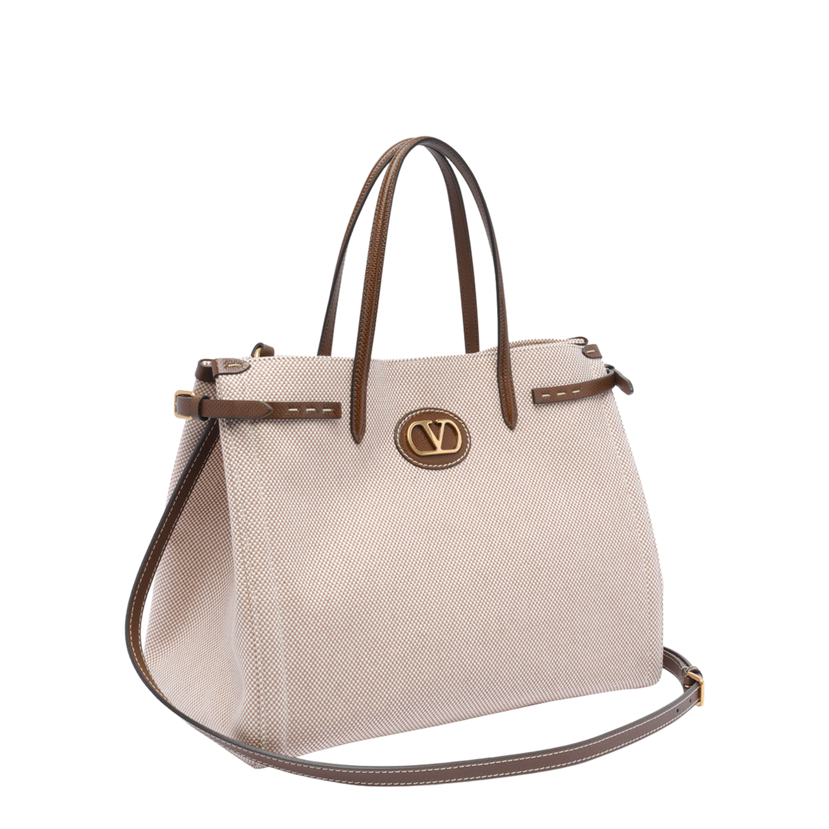 Natural Antibes Tote Bag