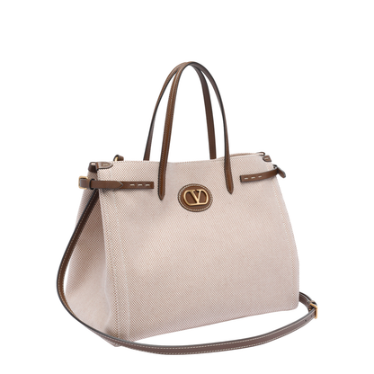 Natural Antibes Tote Bag