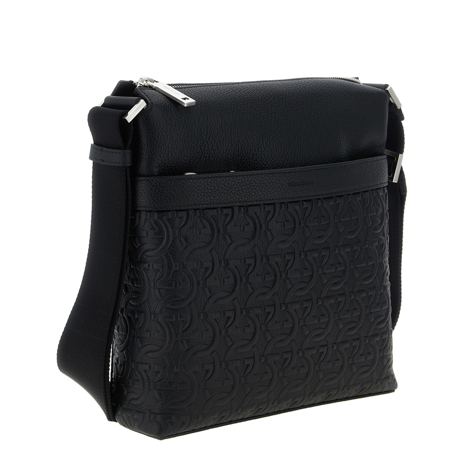 Gancini Crossbody Bag Black