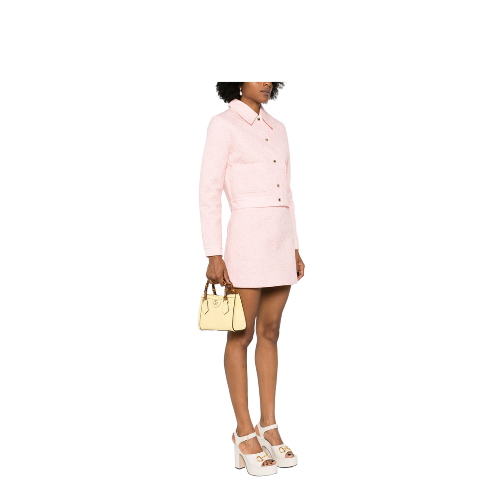 Diana Exotic Leathers Tote Bag - Pastel Yellow