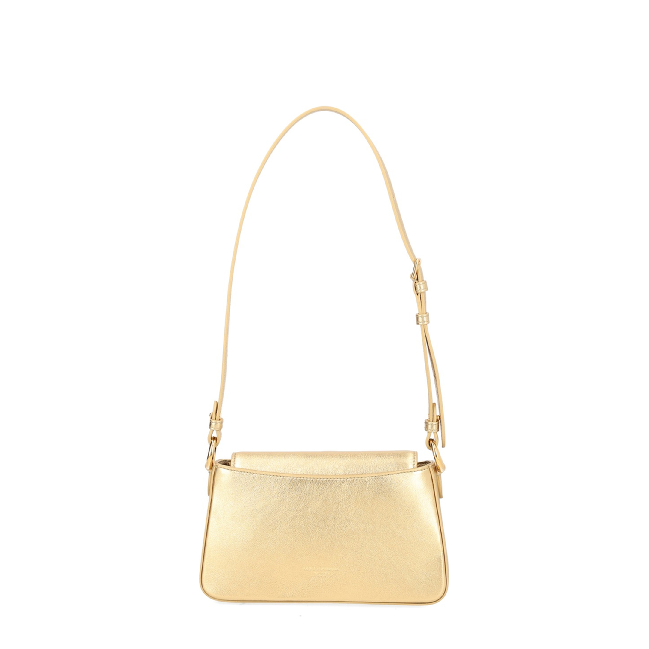 Laminated Calfskin Phone Bag - Gold