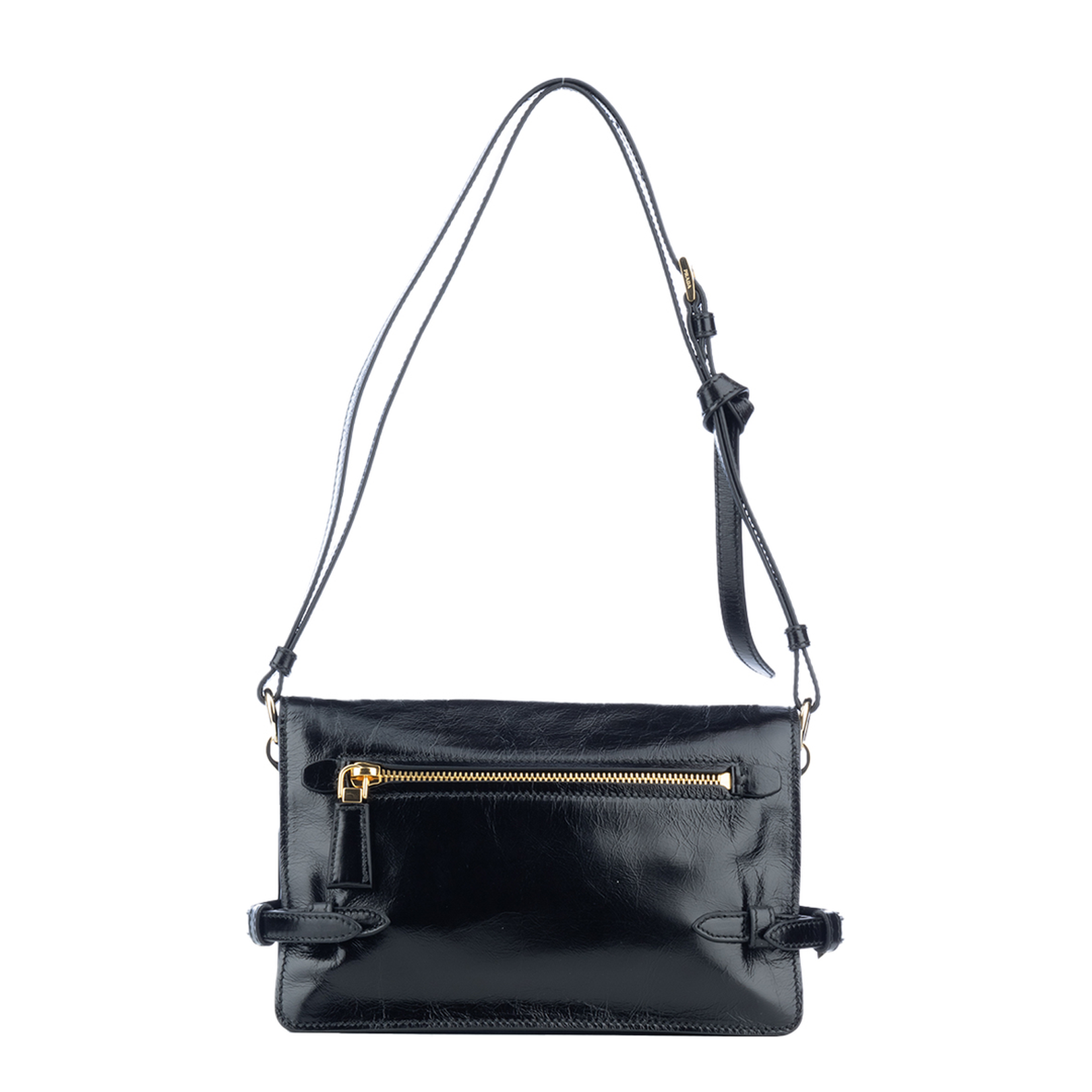 Black Leather Shoulder Bag
