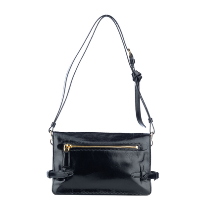 Black Leather Shoulder Bag