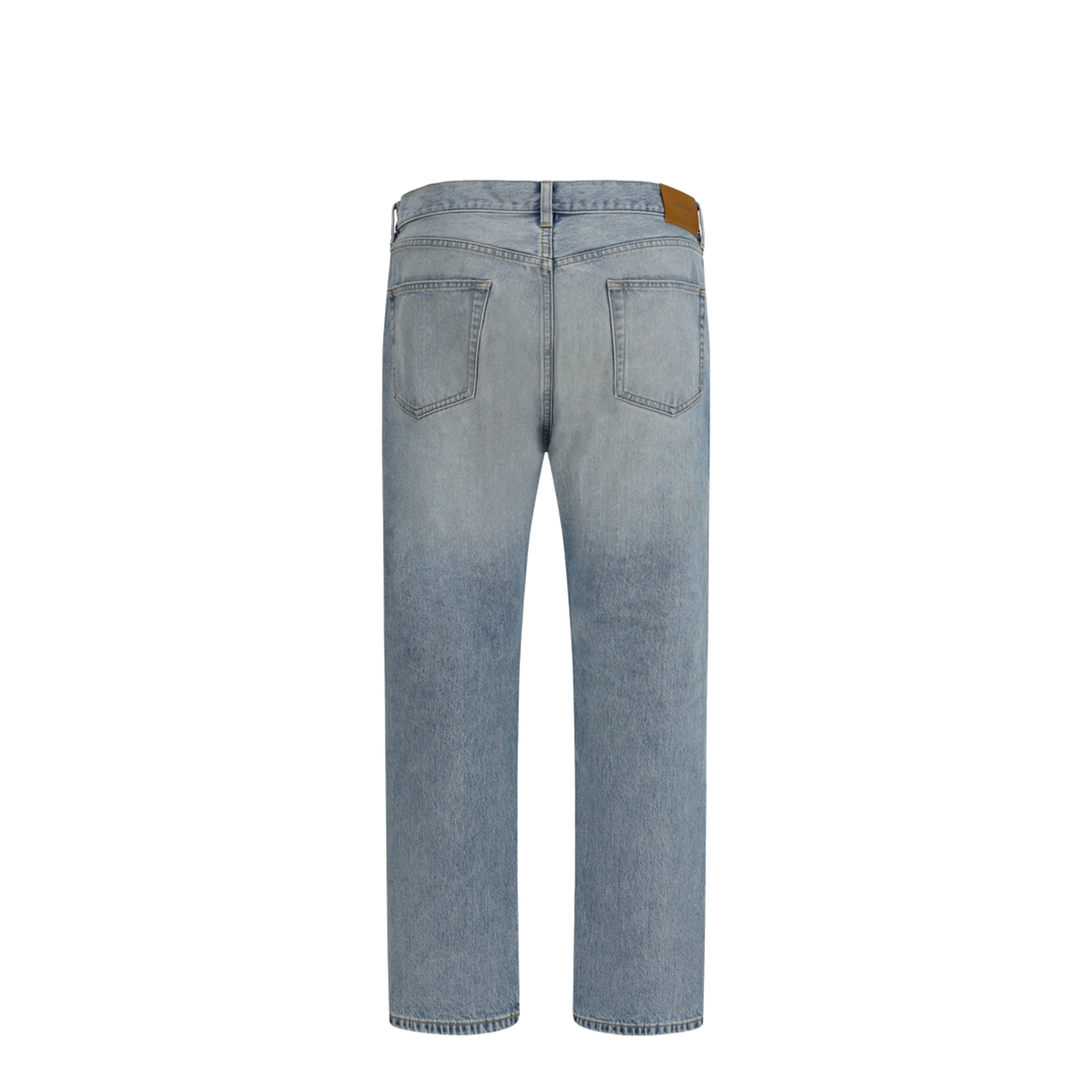 MAYFEYR - Saint Laurent - Cotton Denim Jeans With Stonewashed Finish - 795478Y35AQ