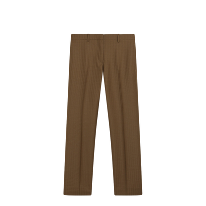 Brown Wool and Mohair Trousers
