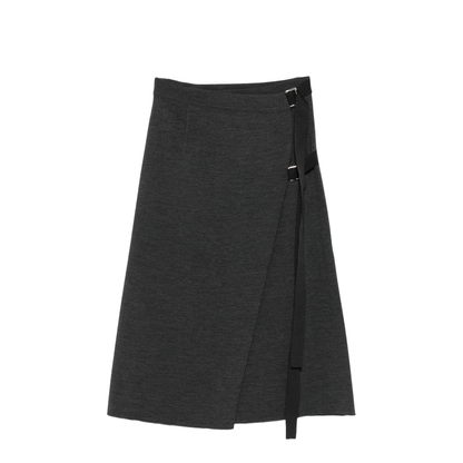 Wool Midi Skirt