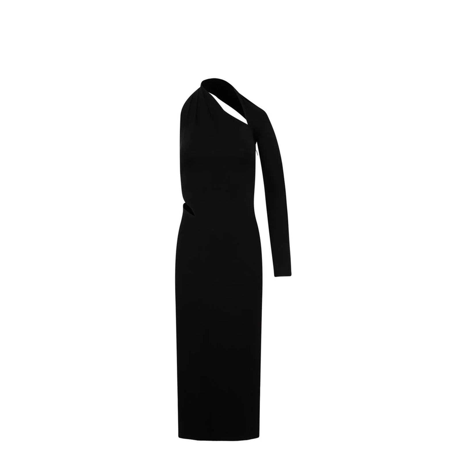 One-Shoulder Cut Out Midi Dress