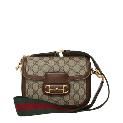 Horsebit 1955 Small Leather Shoulder Bag - Brown