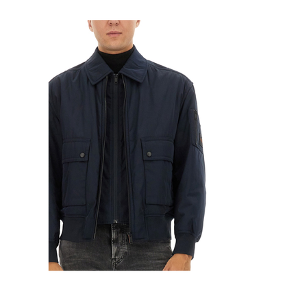 Bomber Jacket with Removable Lining