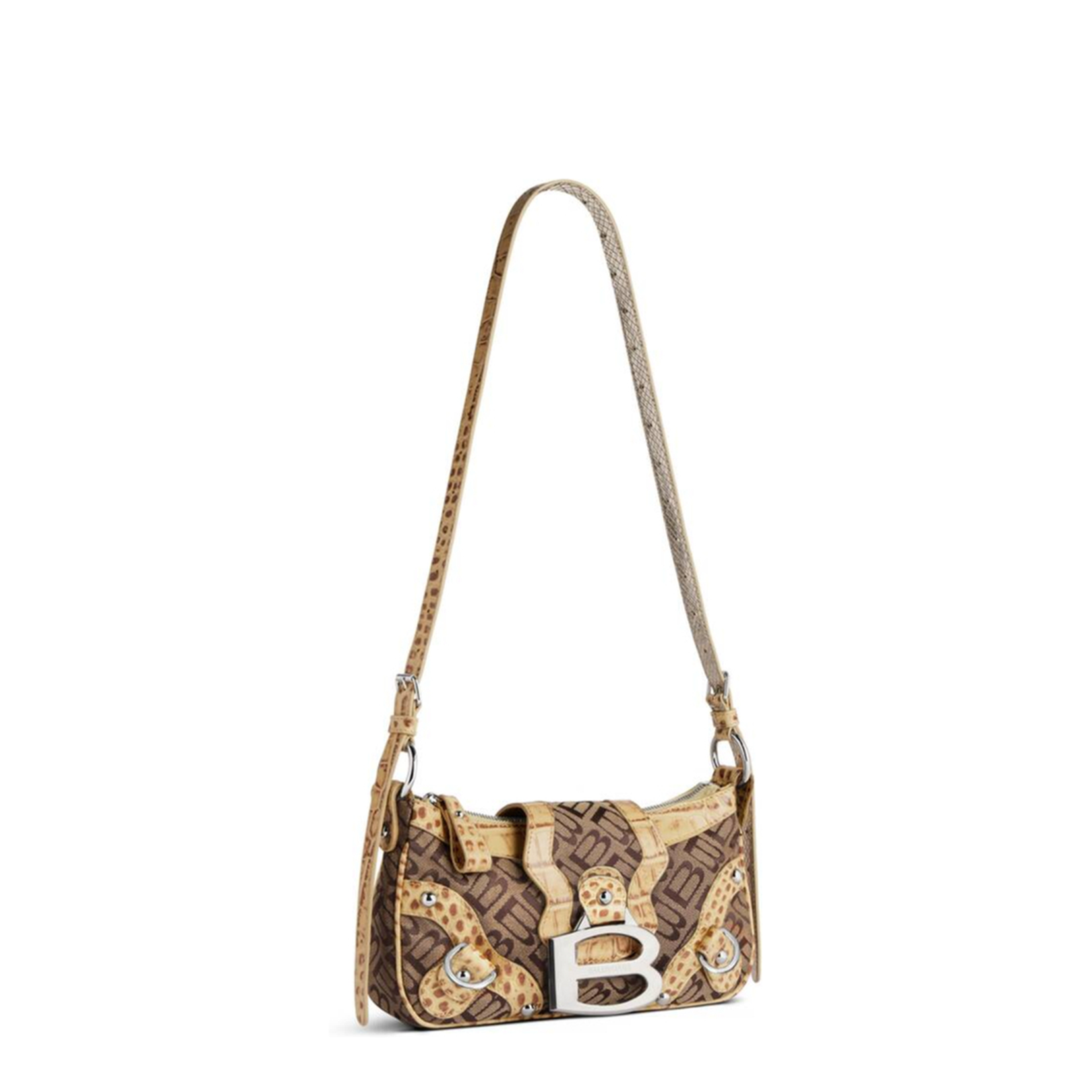 Adjustable Shoulder Bag with Magnetic Flap Closure