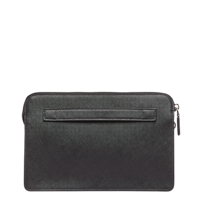 Saffiano Leather Clutch