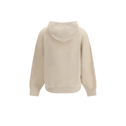 MAYFEYR - Brunello Cucinelli - Sparkling Net Cotton Hooded Sweatshirt - M12205109CFT47