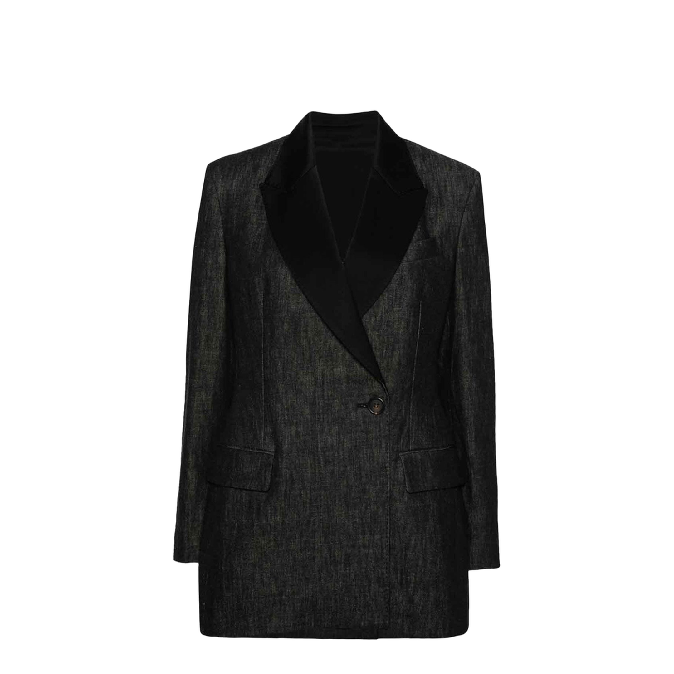 Black Denim Blazer